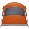 vidaXL Zelte mit Dach Grau und Orange 435 x 255 x 216 cm Polyester