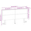 vidaXL Kopfteil Wachsbraun 160 cm Massivholz Kiefer