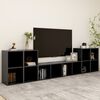 vidaXL 5-tlg. TV-Schrank-Set Grau Holzwerkstoff