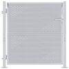 vidaXL Gartentor mit Schloss Silber 85 x 97 cm Edelstahl