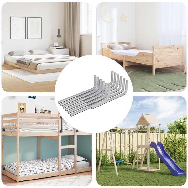 vidaXL Inbusschl&uuml;ssel 4675 pcs Silber 32 x 86 mm Stahl