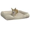 vidaXL Hundebett Beige 80x68x23 cm Kunstleder