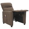 vidaXL Massagesessel Taupe Stoff