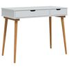 vidaxl Schminktisch FAUSKE Wei&szlig; 100 x 50 x 78 cm