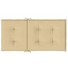 vidaXL Niedriglehner-Auflagen 2 Stk. Melange Beige 100x50x4 cm Stoff