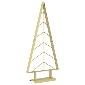 vidaXL Metall-Weihnachtsbaum mit St&auml;nder KUOPIO 90 cm Stahl Gold