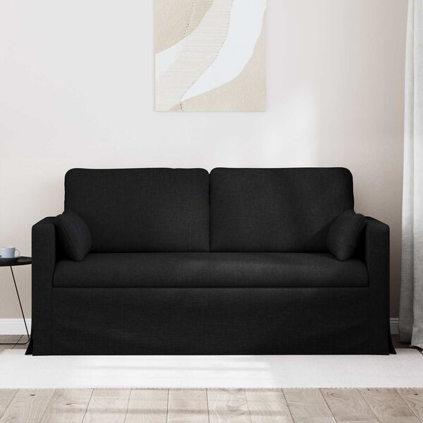 vidaXL Sofa Schwarz Gesamtabmessungen: 158 x 78 x 80 cm (B x T x H)