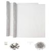 vidaXL Lichtschachtabdeckung mit Clips 2 stk. 70 x 190 cm Aluminium