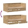 vidaXL Tagesbett mit Kopfteil Artisan-Eiche 100 x 200 cm Holzwerkstoff