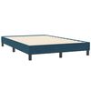 vidaXL Boxspringbett mit Matratze Dunkelblau 120x210 cm Samt
