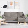 vidaXL Sofa Set mit Kissen Taupe Polyester