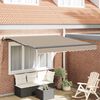 vidaXL Einziehbare Markise Beige 350 x 250 cm Stoff und Aluminium