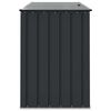 vidaXL Gartenlagerbox Schwarz 151,5 x 82 x 110,5 cm Stahl