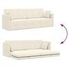 vidaXL Boden-Sofa-Bett 200cm Creme Samt