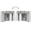 vidaXL Sideboard mit T&uuml;r Beton Grau 88,5 x 30,5 x 73 cm Holzwerkstoff