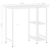 vidaXL Computertisch Wei&szlig; 80x40x72 cm MDF und Metall