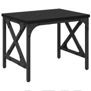 vidaXL Druckerst&auml;nder Schwarz Eichen-Optik 40 x 30 x 31 cm
