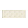 vidaXL Gartenbank-Auflage Creme 150x50x7 cm Oxford-Gewebe