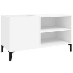 vidaXL Plattenschrank Wei&szlig; 84,5x38x48 cm Holzwerkstoff