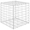 vidaXL W&uuml;rfel-Gabionen-Hochbeet Stahldraht 40x40x40 cm