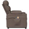 vidaXL Massagesessel mit Aufstehhilfe Taupe Stoff