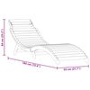 vidaXL Sonnenliege 2 pcs Braun 55 x 184 x 64cm Massivholz Akazie