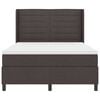 vidaXL Boxspringbett mit Matratze Dunkelbraun 140 x 190 cm Stoff