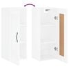 vidaXL Wandschrank Hochglanz-Wei&szlig; 34,5x34x90 cm Holzwerkstoff