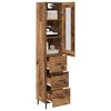 vidaXL Highboard Altholz 34,5 x 34 x 180 cm Holzwerkstoff