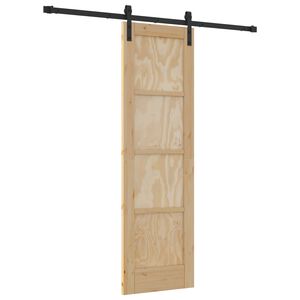 vidaXL Schiebet&uuml;r 61 x 198,5 cm Massives Kiefernholz