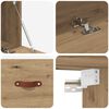 vidaXL Wandschrank Artisan-Eiche 100 x 36,5 x 35 cm Holzwerkstoff