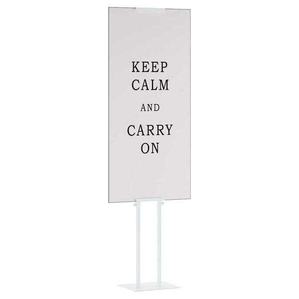 vidaXL Messest&auml;nde Wei&szlig; 30 x 23,5 x 210 cm Stahl