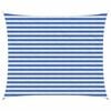 vidaXL Sonnensegel Blau und Wei&szlig; 2,5 x 3 m HDPE