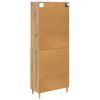 vidaXL Highboard Artisan-Eiche 69,5 x 32,5 x 180 cm Holzwerkstoff