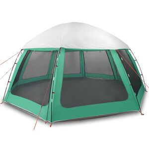 vidaXL Poolzelt mit abnehmbarem &Uuml;berzelt Netzw&auml;nden Meergr&uuml;n 510x510cm