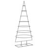 vidaXL Metall-Weihnachtsbaum f&uuml;r Dekorationen Schwarz 180 cm