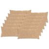 vidaXL Kissenbezug 12 stk. HEERLEN Creme 40 x 80 cm Faux Kaninchenfell