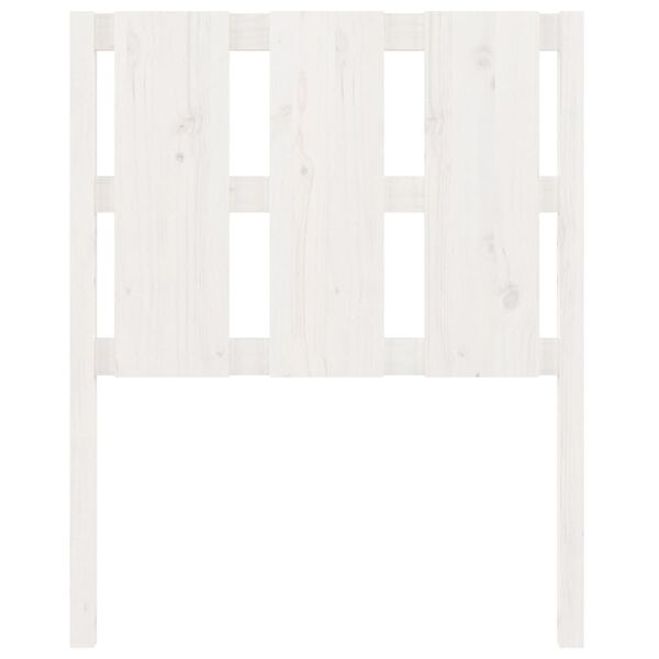 vidaXL Kopfteil Weiß 80,5x4x100 cm Massivholz Kiefer