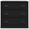 vidaXL Sideboard Schwarz 70x35,5x67,5 cm Holzwerkstoff