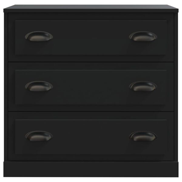 vidaXL Sideboard Schwarz 70x35,5x67,5 cm Holzwerkstoff