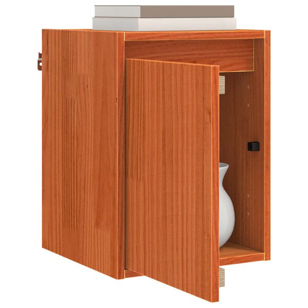 vidaXL Wandschrank Wachsbraun 30 x 30 x 40 cm Massives Kiefernholz