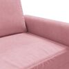 vidaXL 2-Sitzer-Sofa Rosa 120 cm Samt