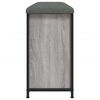 vidaXL Schuhbank mit Klappe Grau Sonoma 102x32x56 cm