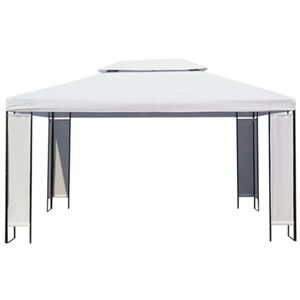 vidaXL Gartenpavillon Weiß 3×4 m