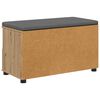 vidaXL Flurbank mit Kissen mit Speicher Artisan-Eiche 80 x 38 x 46 cm
