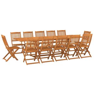 vidaXL 13-tlg. Garten-Essgruppe 280x90x75 cm Massivholz Akazie