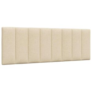 vidaXL Kopfteil-Kissen "Hanko" Creme 140 cm Stoff