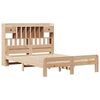 vidaXL Massivholzbett mit Regal ohne Matratze 150x200 cm Kiefernholz