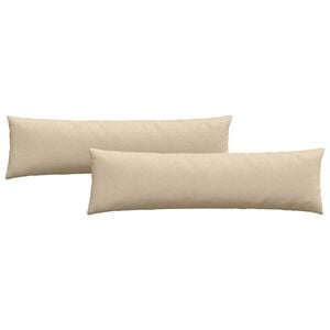 vidaXL Sofakissen 2 pcs Creme 145 x 40 cm Stoff