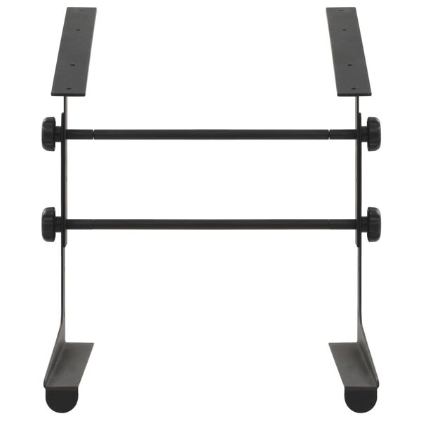 vidaXL Laptopst&auml;nder Schwarz 30,5x28&times;(24,5-37,5) cm Stahl